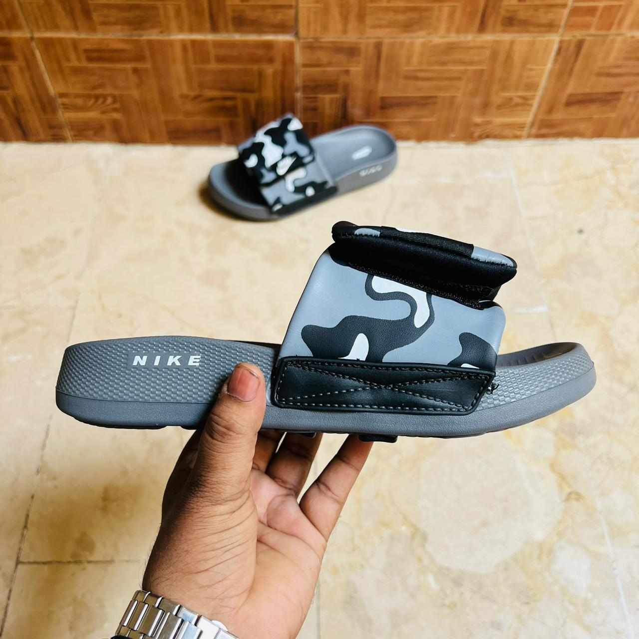 Nk-Inspired Grey & Black Slide