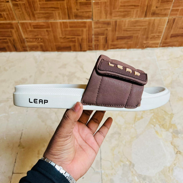 LEAP Brown Slippers - Everyday Comfort